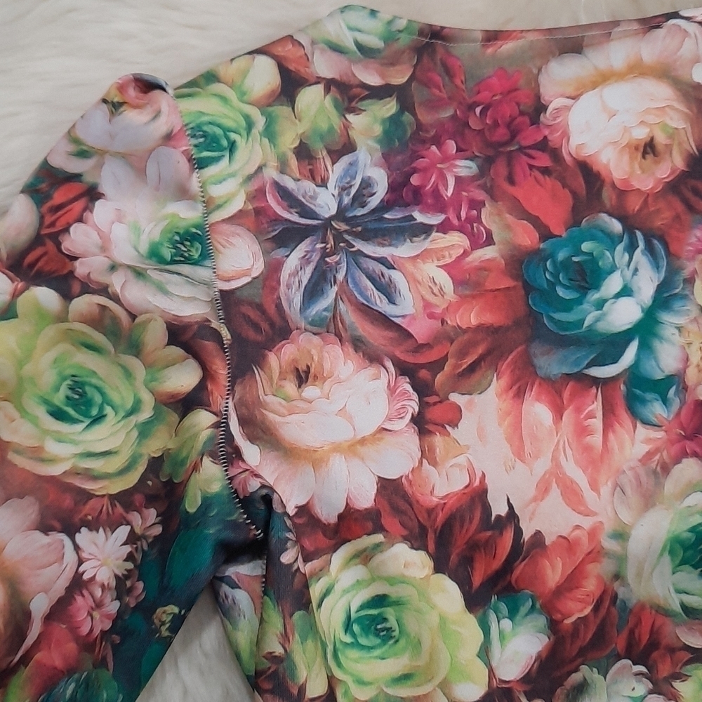 Plus size Succulent A line Fitted Dress - Picture 5 of 5